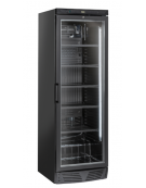 Frigorifero vetrina bibite colore nero - Lt. 350 - refrigerazione roll-bond con ventola +1°/+12°C - cm 59,5x67x183h