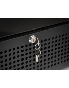 Frigorifero vetrina bibite colore nero, Lt 350 - refrigerazione roll-bond e sbrinamento automatico - +1°/+12°C - cm 59,5x60x184h