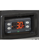 Frigo vetrina ventilato per bevande con 2 porte scorrevoli - temperatura +1°C/+10°C - Classe F - Cm 100x74,2x200h