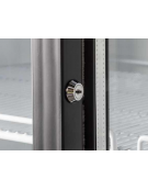 Frigo vetrina ventilato per bevande con 2 porte scorrevoli - temperatura +1°C/+10°C - Classe F - Cm 100x74,2x200h