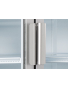 Vetrina doppia porta a battente per bibite - colore bianco - refrigerazione ventilata +2°/+10°C - cm 120x79,1x203,5h