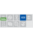 Vetrina slim per bibite in acciaio verniciato nero - Lt 300 - refrigerazione Roll-Bond +2°/+8°C - Classe D - cm 44x70,8x184h