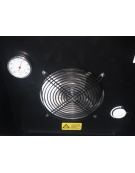 Vetrina slim per bibite in acciaio verniciato nero - Lt 300 - refrigerazione Roll-Bond +2°/+8°C - Classe D - cm 44x70,8x184h