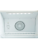 Frigo vetrina bibite con opalina pubblicitaria - Lt. 300 - refrigerazione statica con ventola +1/+10°C - cm 52,5x55,5x163,5h