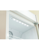 Frigo vetrina bibite con opalina pubblicitaria - Lt. 300 - refrigerazione statica con ventola +1/+10°C - cm 52,5x55,5x163,5h