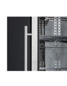 Vetrina frigo bibite verticale Lt. 293 con telaio porta in acciaio inox - refrigerazione ventilata +1°/+10°C - cm 60x55,8x180h