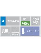Frigorifero tondo a pozzetto per bevande in lamiera di colore nero - Lt 77 - temp. 0°/+10°C - diametro cm 56,9 - altezza cm 84,9