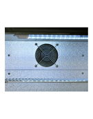 Vetrina bibite a due ante a battente - colore esterno nero - refrigerazione Roll-Bond con ventola +1/+10°C - cm 90x52x90h