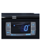 Vetrina bibite a due ante a battente - colore esterno nero - refrigerazione Roll-Bond con ventola +1/+10°C - cm 90x52x90h