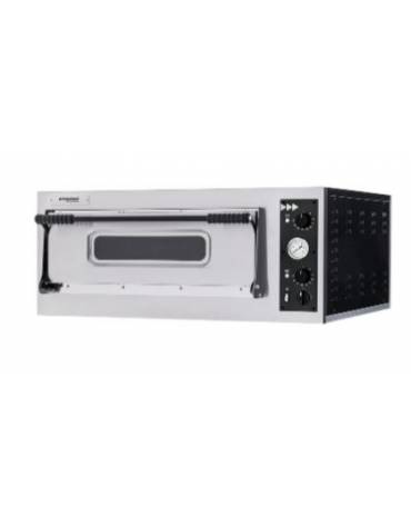 Forno per pizzeria elettrico da 4 pizze - Camera cm 66x66x14h