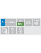 Congelatore da banco con porta a vetro autochiudente - Lt 50 - refrigerazione statica -15°/-20°C - cm 57x53,5x53h