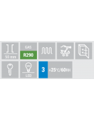 Congelatore verticale professionale statico, temp. -15°/-20°C - porta a vetri e cassonetto pubblicitario - cm 60x64x200,5h