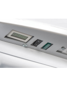 Congelatore verticale professionale statico, temp. -15°/-20°C - porta a vetri e cassonetto pubblicitario - cm 60x64x200,5h