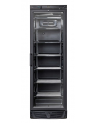 Congelatore porta a vetro - colore nero - Lt 300 - refrigerazione statica con ventola di assistenza -15°/-20°C - cm 60x63x187h
