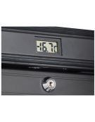 Congelatore porta a vetro - colore nero - Lt 300 - refrigerazione statica con ventola di assistenza -15°/-20°C - cm 60x63x187h