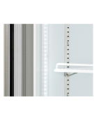 Armadio congelatore con doppia porta a vetro capacità Lt 1084 - refrigerazione ventilata -18°/-22°C  - cm 134x76x204h