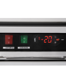 Armadio congelatore con doppia porta a vetro capacità Lt 1084 - refrigerazione ventilata -18°/-22°C  - cm 134x76x204h