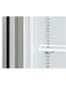Armadio congelatore con tripla porta a vetro - capacità Lt 1450 - refrigerazione ventilata -18°/-22°C  - cm 188x76x204h