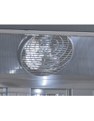 Armadio congelatore con porta a vetro, esterno colore nero - Lt 560 - refrigerazione ventilata -18°/-22°C  - cm 75x76x204h