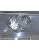 Armadio congelatore nero con doppia porta a vetro, capacità Lt 1084 - refrigerazione ventilata -18°/-22°C  - cm 134x76x204h