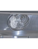 Armadio congelatore nero con tripla porta a vetro, capacità Lt 1450 - refrigerazione ventilata -18°/-22°C  - cm 188x76x204h