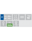 Congelatore a pozzetto con 3 cesti - capacità Lt 600- refrigerazione statica -15°/-25°C - Classe C - cm 180,4x69,5x94,5h