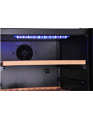 Cantinetta per vino ventilata da incasso - porta in vetro - Capacità 165 bottiglie - temp. +5°+20°C - cm 59,5x77x185,1h