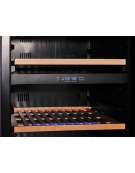 Cantinetta per vino ventilata da incasso - porta in vetro - Capacità 165 bottiglie - temp. +5°+20°C - cm 59,5x77x185,1h