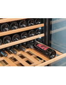 Cantinetta per vino ventilata da incasso - porta in vetro - Capacità 165 bottiglie - temp. +5°+18°C - cm 59,5x72x176,7h