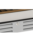 Cantinetta per vino ventilata da incasso - porta in vetro - Capacità 165 bottiglie - temp. +5°+20°C - cm 59,5x77x185,1h