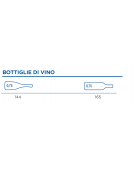 Cantinetta per vini refrigerata - doppia temperatura +5°/+10°C - +10°/+18°C - Capacità 165 bottiglie - cm 59,5x72x176,7h
