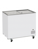 Congelatore a pozzetto con top in vetro scorrevole Rea, 2 cesti, capacità Lt 300 - refrigerazione statica - cm 101,4x63,5x86,3h