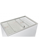 Congelatore a pozzetto con top in vetro scorrevole Rea, 2 cesti, capacità Lt 300 - refrigerazione statica - cm 101,4x63,5x86,3h