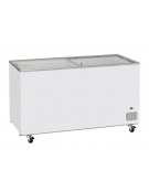 Congelatore a pozzetto con top in vetro scorrevole Rea, 2 cesti, capacità Lt 500 - refrigerazione statica - cm 155,4x63,5x86,3h