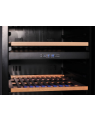 Vetrina refrigerata per vino da incasso - capacità 35 bottiglie - refrigerazione ventilata +5°/+18°C - cm 38x64,7x86,5h