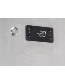 Armadio congelatore 2 porte GN2/1 in acciaio inox - refrigerazione ventilata -22°/ -18°C - Classe C - cm 140x82,3x204,5h