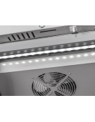 Armadio congelatore 2 porte GN2/1 in acciaio inox - refrigerazione ventilata -22°/ -18°C - Classe D - cm 140x82,3x204,5h