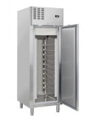 Armadio congelatore EURONORM inox - per 10 teglie pasticceria cm 60x40 - refrigerazione ventilata +2°/+8°C - cm 70x82x205h