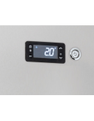 Armadio refrigerato EURONORM inox 2 porte, ventilato +2°/+8°C - per 20 teglie pasticceria cm 60x40 - cm 140x82x205h