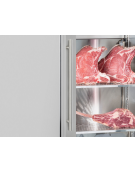 Frollatore carne verticale in acciaio inox AISI 304 - capacità Lt. 138  - refrigerazione ventilata +2°/+10°C - cm 60x54,5x90h