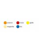 TAVOLINO RETTANGOLARE PER SCUOLA MATERNA - GAMBE IN POLIPROPILENE COLORATO - CM 130X65X52H