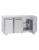 Tavolo GN1/1 congelatore in acciaio inox 3 porte con motore remoto (escluso) - ventilato -22°/-18°C- cm 165,5x70x85h