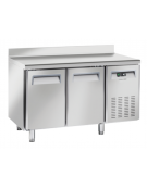 Tavolo congelatore snack inox con alzatina - 4 ripiani regolabili - refrigerazione ventilata -22°/-18°C - Classe E - 135x60x95h