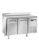 Tavolo congelatore snack inox con alzatina - 4 ripiani regolabili - refrigerazione ventilata -22°/-18°C - Classe E - 135x60x95h