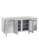 Tavolo congelatore snack in acciaio inox - 6 ripiani regolabili - refrigerazione ventilata -22°/-18°C - Classe E - 180x60x85h