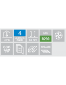 Tavolo congelatore snack in acciaio inox - 6 ripiani regolabili - refrigerazione ventilata -22°/-18°C - Classe E - 180x60x85h