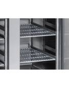 Tavolo congelatore snack in acciaio inox - 6 ripiani regolabili - refrigerazione ventilata -22°/-18°C - Classe E - 180x60x85h