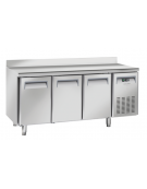 Tavolo congelatore snack inox con alzatina - 6 ripiani regolabili - refrigerazione ventilata -22°/-18°C - Classe E - 180x60x95h