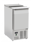 Saladette refrigerata GN1/1 con top inox apribile - 1 sportello - refrigerazione statica +0°/+8°C - cm 45x70x88h