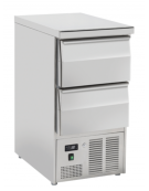 Saladette refrigerata GN1/1 con top inox e 2 cassetti - refrigerazione statica +0°/+8°C - cm 45x70x87,8h